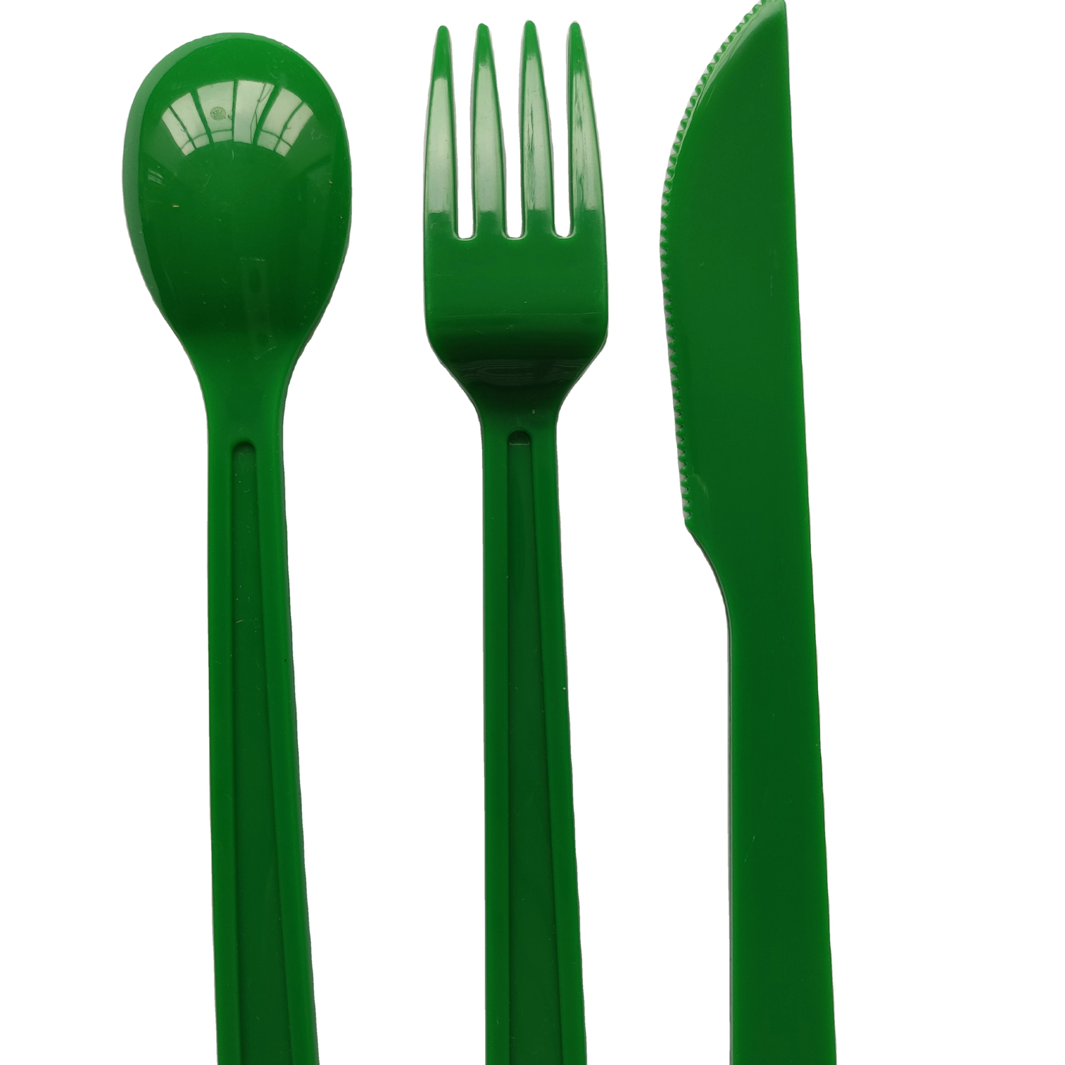 Пищевые цветные пластиковые ложки без бисфенола А, вилочный нож, толстые пластиковые столовые приборы для пикника