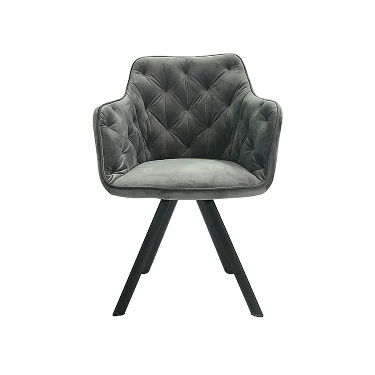 Wholesale Cheap Velvet Comfortable Soft Antique Iron Design Leisure Bulk Quality  Sofa Arm  Chairs