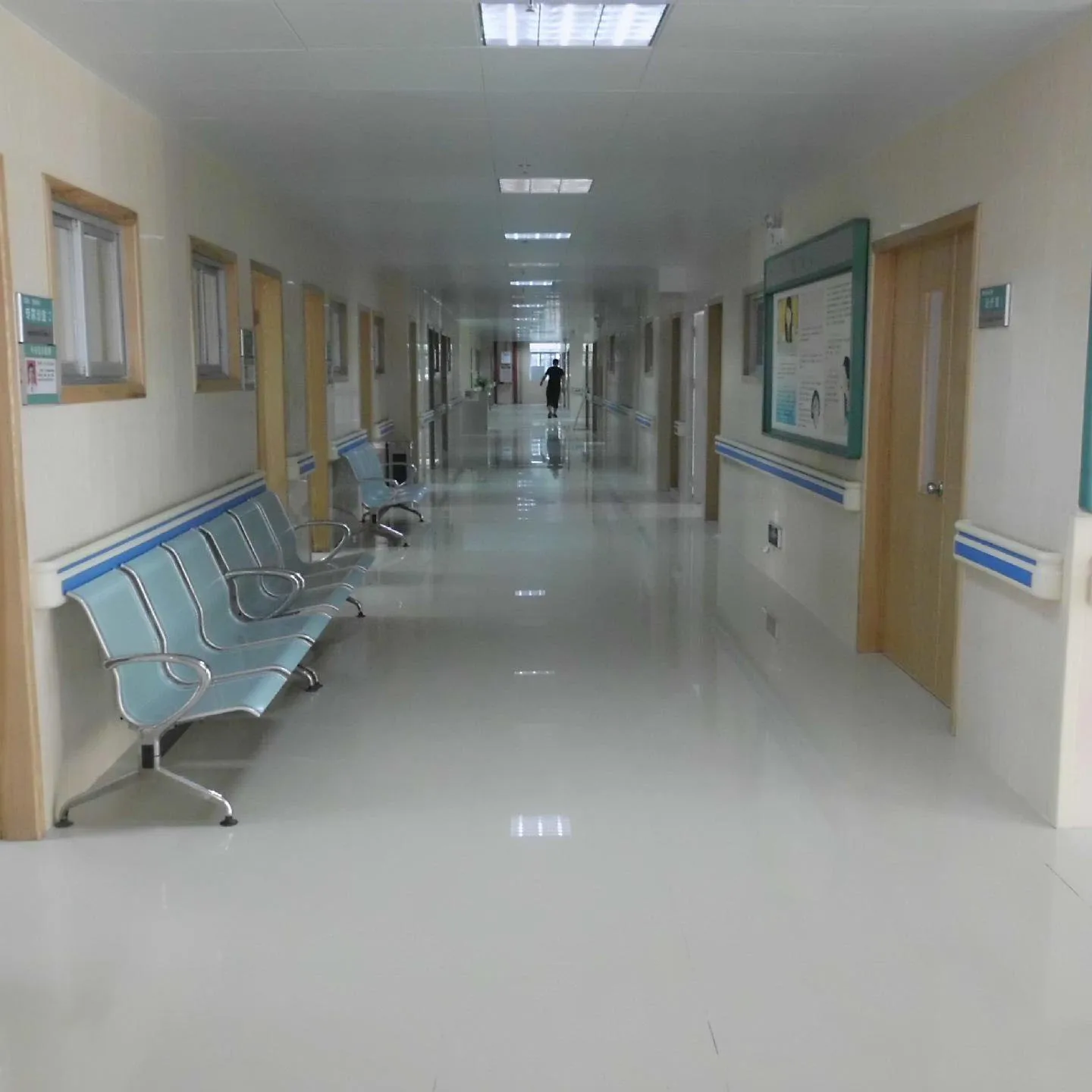 Hospital Handrail Corridor Wall Mounted Pvc Handrail For Hospital Elderly