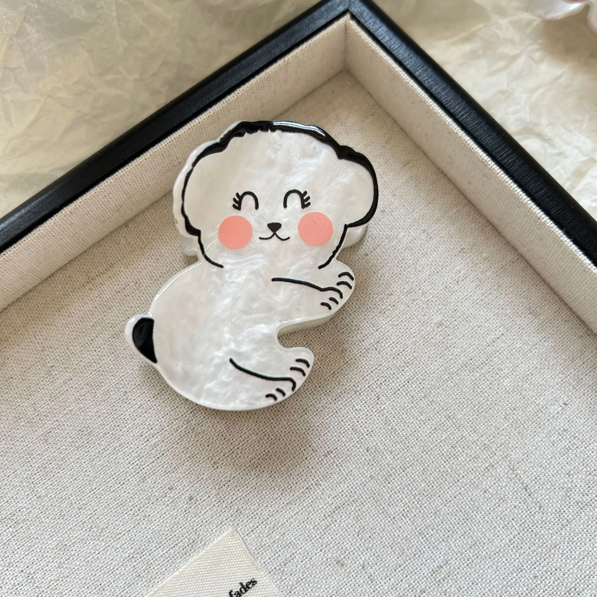 YANYE Cartoon Puppy Cute Corgi French Bulldog Small Dog Acetate Acrylic Shark Grabber Girl Hair Accessories Claw Clips Hairpins