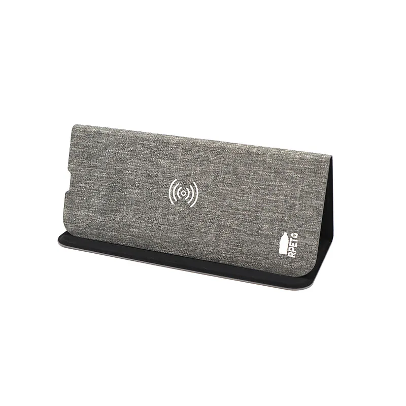 Custom Logo Eco Friendly 3 in 1 Fast Wireless Charger Blank Mouse Pad with Phone Holder for Office Study Use