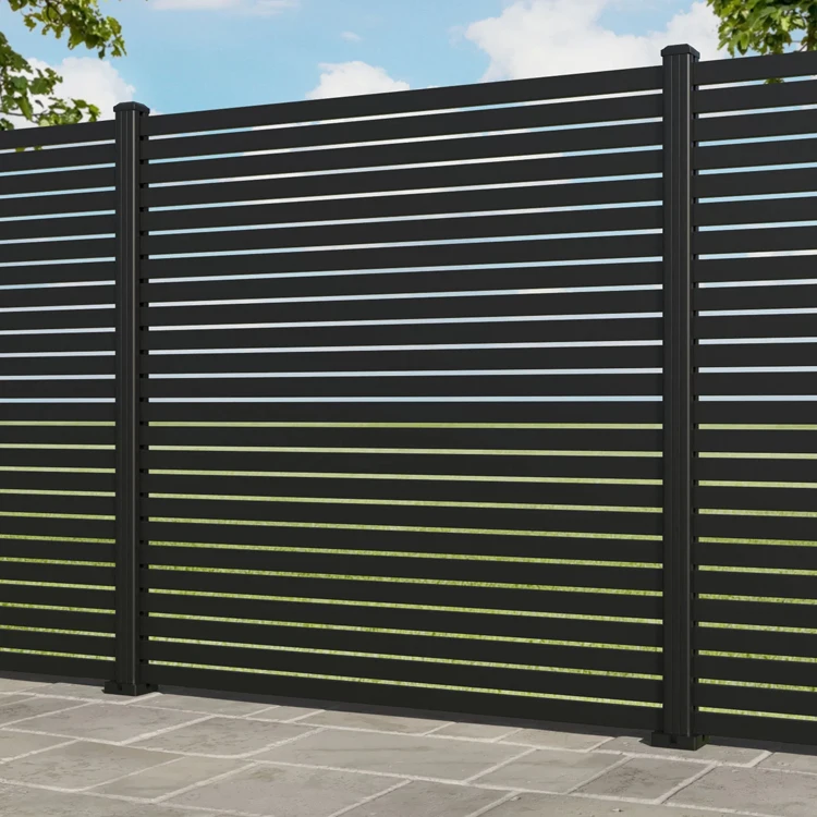 Modern Designs Waterproof House Wall Slat Aluminium Panel Fence Decorative Garden Fencing panels