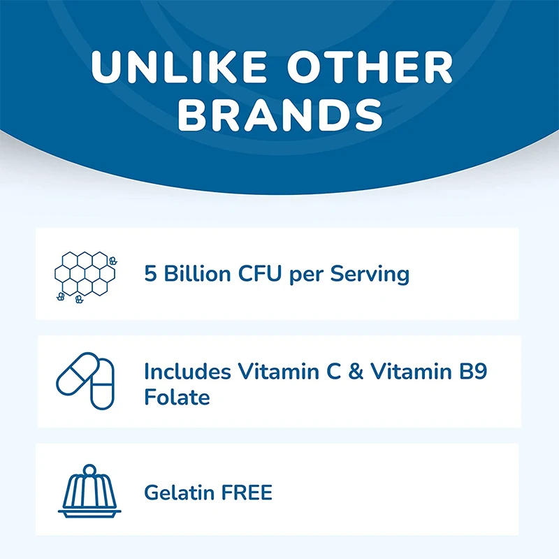 Private Label Vegan Digestive Support and Gut Health Vitamin C Supplement Organic Probiotic Gummies With Folic Acid