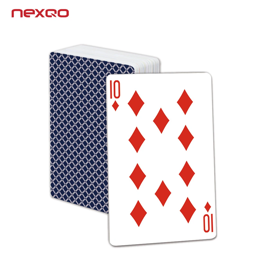 RFID Playing Cards HF / UHF PVC Plastic Playing Card 57*89mm,  88*63*0.36mm