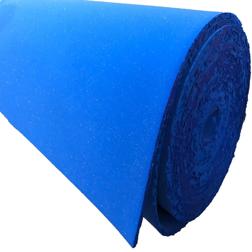 breathable blue  pu foam high elastic foam
