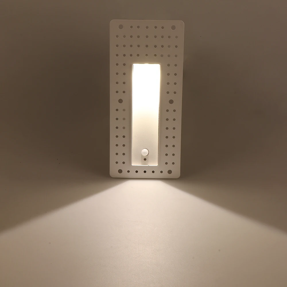 Outdoor waterproof square recessed 85-265v step wall lamp trimless led stair light with motion sensor