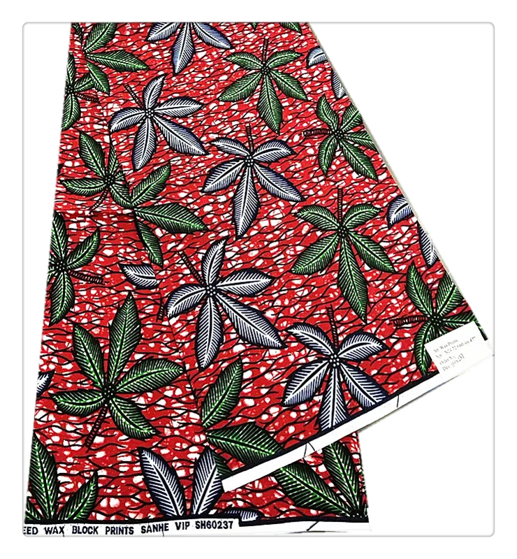 Wholesale 100% Cotton Block Print Ankara African Wax Batik Fabrics  Africa Fabric Super Hollandais Dutch Fabric For National Dre