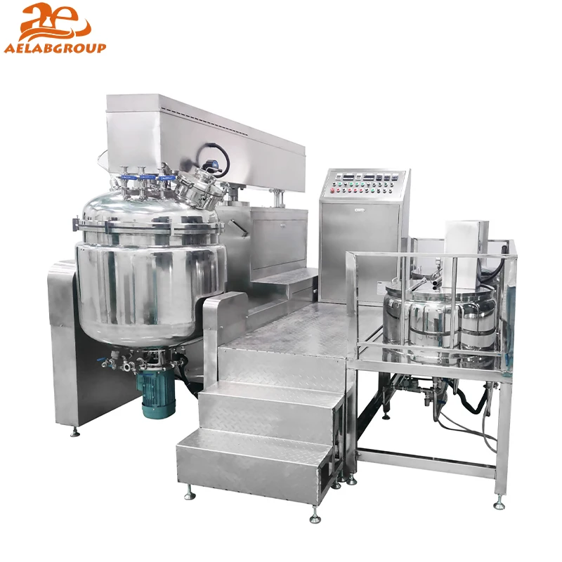 AELAB Lab Vacuum Emulsifier Mixer Machine Automatic Vacuum Homogenizing Emulsifier Machine