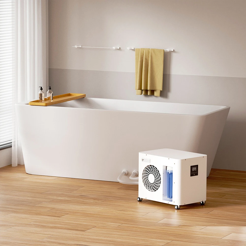 ICEGALAX Acrylic Ice Bath Hot and Cold Bathtub Customized Cold Plunge Tub With 1HP Smart WIFI Chiller