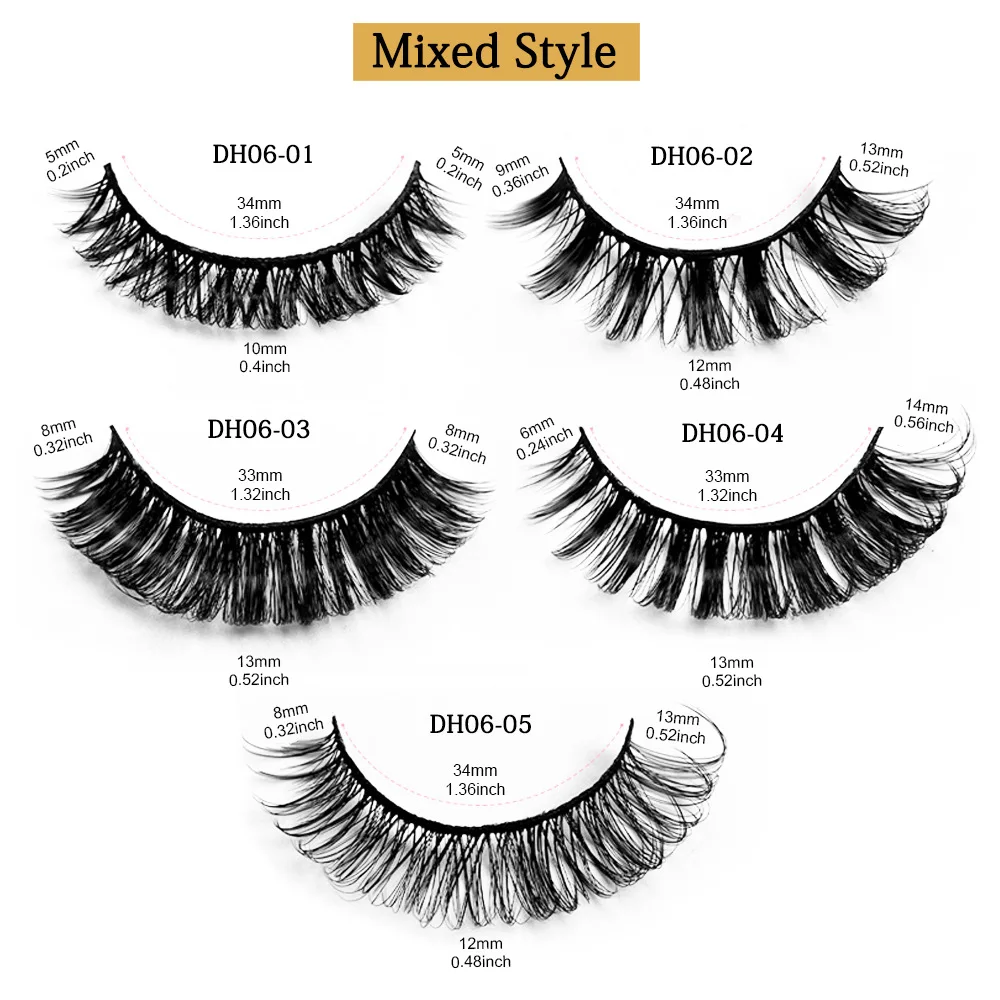 Applicator Eyelashes Manufacturers Magnetic Segment Curler Container Wholesale Human Hair Self-adhesive False Eyelashes