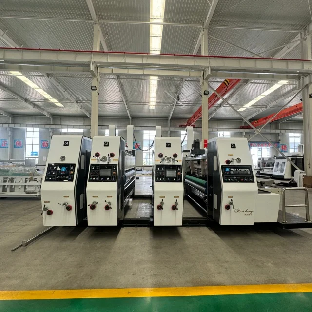 Automatic Corrugated Box Making Machines Cardboard 4 color Flexo Printer Slotting Die Cutting Machine carton making machine