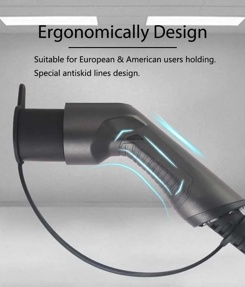 WISSENERGY Wholesale Factory Manufacture IEC 62196 Type 2 Pin Cable Connector EV Charging Plug for Electric Vehicle Car