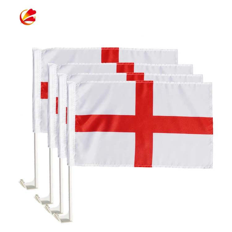 Custom plastic rod custom size diplomatic car flag