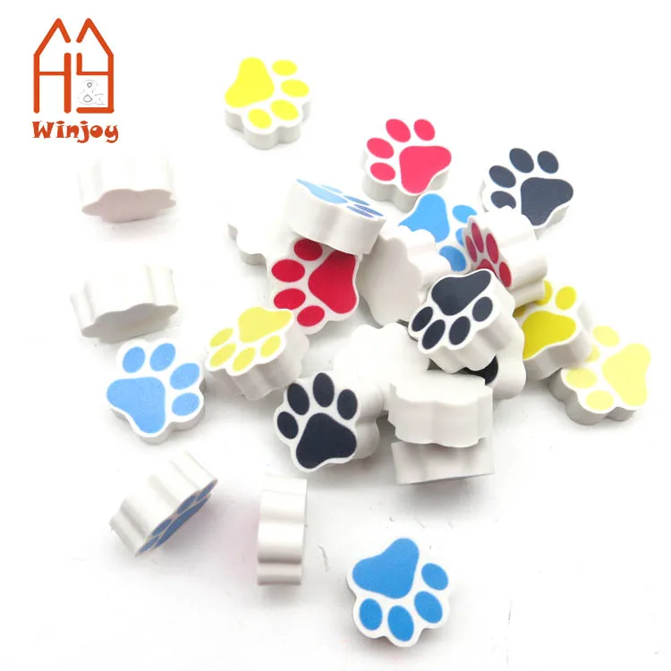 Custom Dog Foot Print Fun Express Pawprint Erasers Educational and Learning Activities for Kids