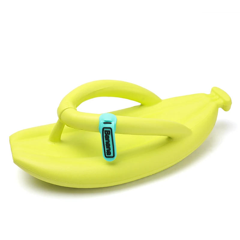 Henghao New Design Pvc Anti-Slip Unisex Flip Flops Banana Soft Reflexology Flip Flop Summer Flip Flops For Women