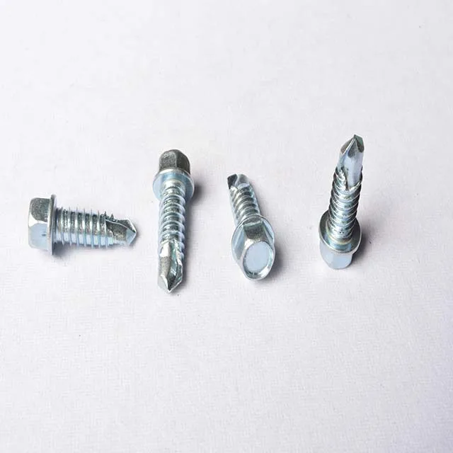Sawa Self Drilling Screw Plastic Screw Self Drilling Hex Screw Zink Plated Rubber Washer Self Drilling