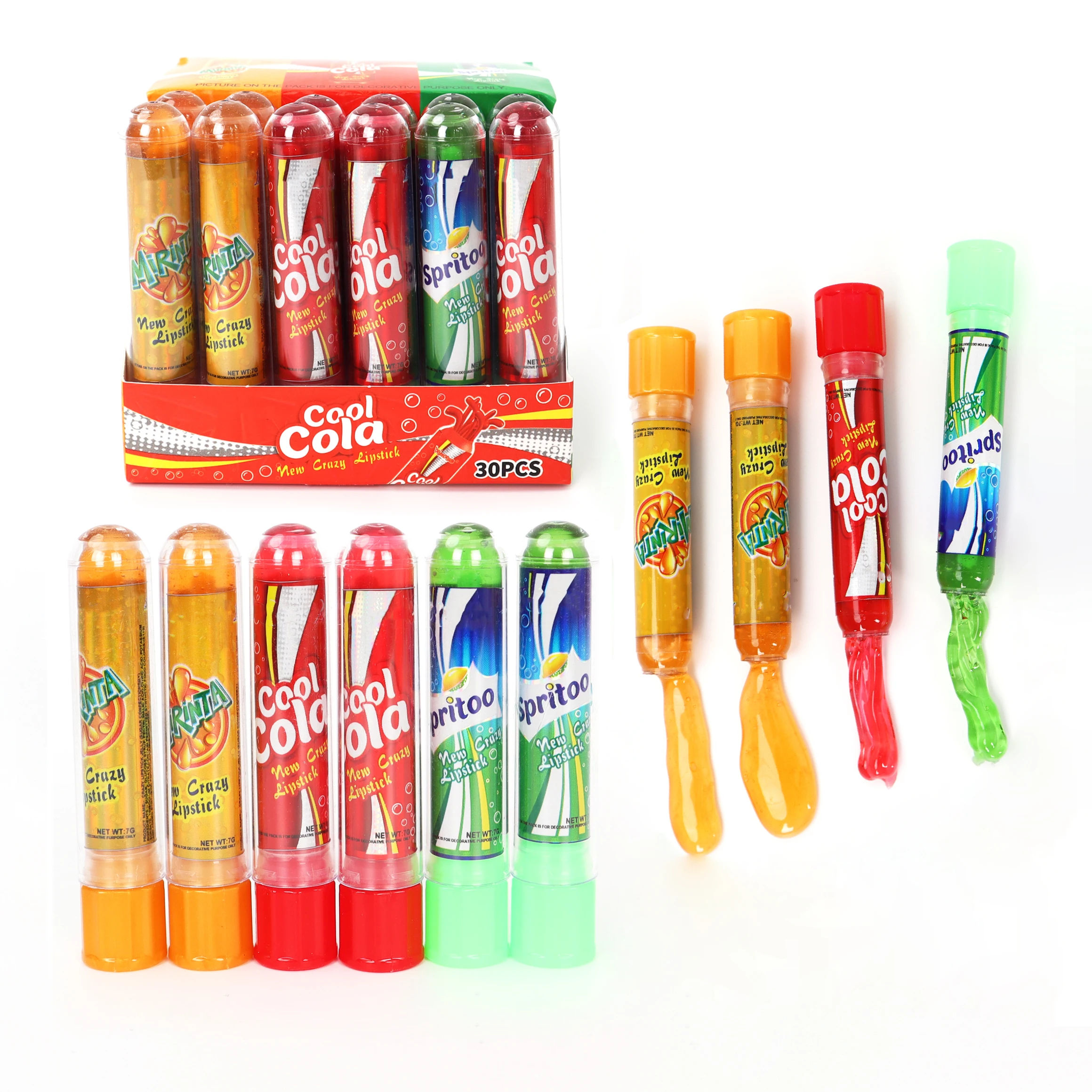 OEM Wholesale Liquid Candy Toy Cola Flavour Jam Hair Gel Liquid Candy