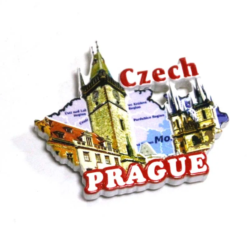 Оптовая продажа индивидуальная печать Ibiza Prague Jamaica Туристический Сувенирный магнит на холодильник из эпоксидной смолы