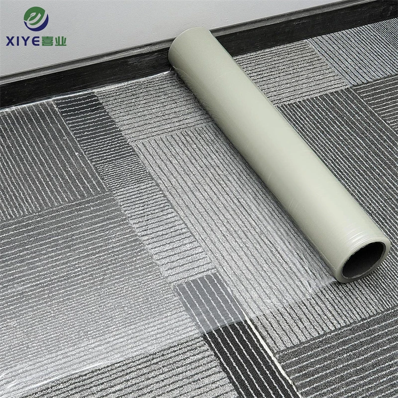 custom dimension waterproof protect surface transparent pe plastic film for floor carpet