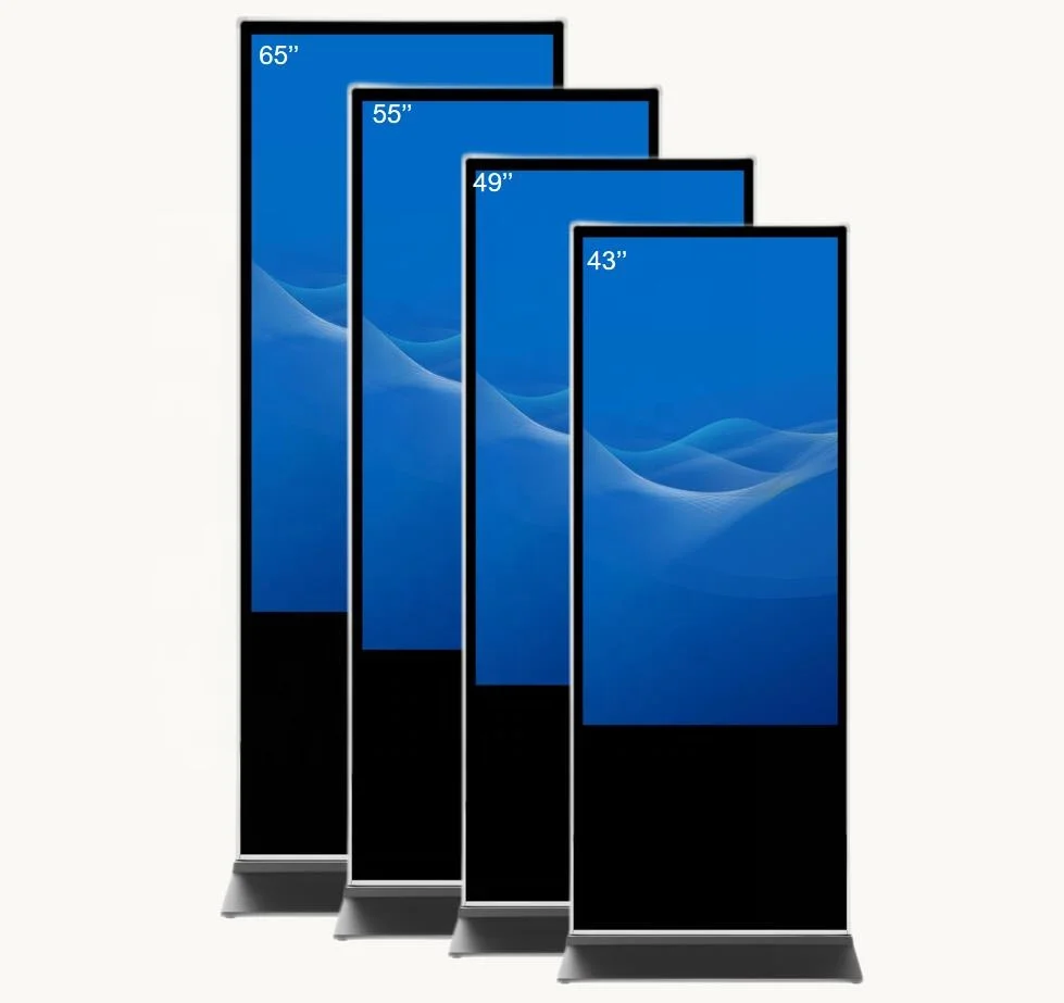 43 49 55 65 дюймов Напольный вертикальный ЖК-дисплей вертикальный инфракрасный сенсорный экран Full Hd интерактивный рекламный цифровой дисплей