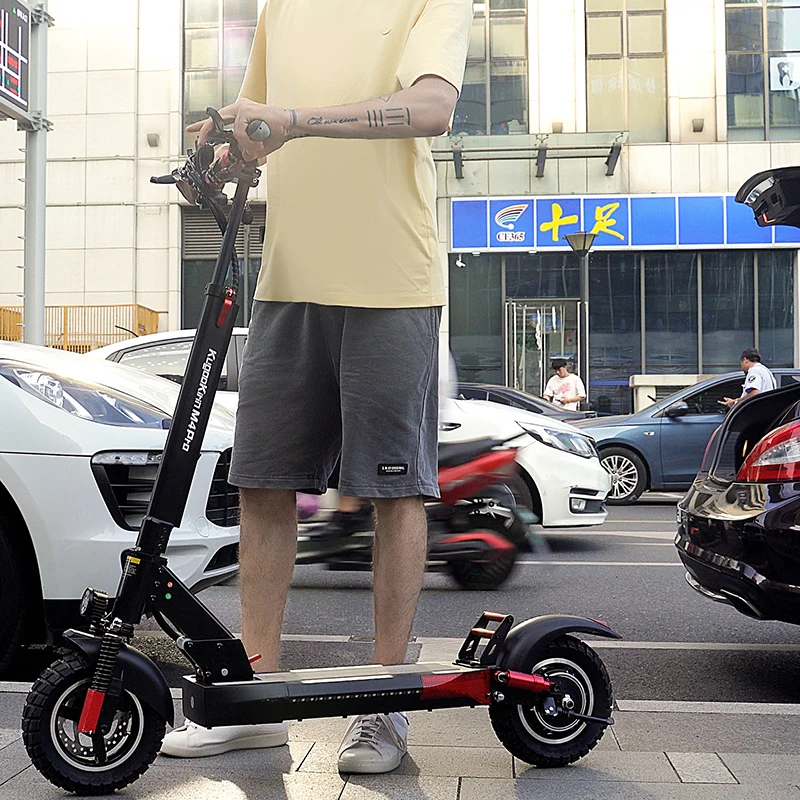 Free Duty KugooKirin M4 Pro Fast Electric Scooter with 45 km/h LED Digital Dial Three Riding Modes 3 Seconds to Quickly Folding