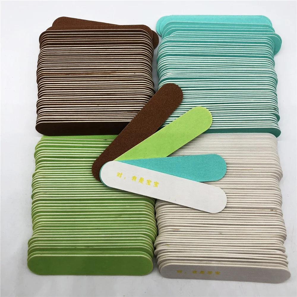 Disposable Small Nail File Colorful Christmas Mini Nail File