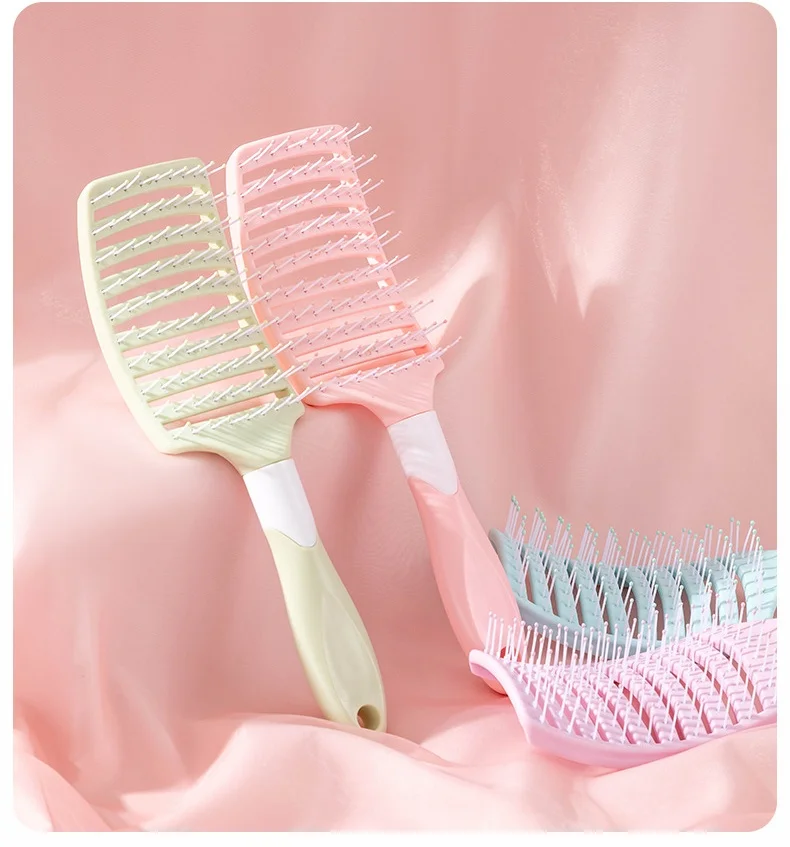 New Design Candy Color Salon Hair Comb Brush With Quick Self Cleaning Feature Curly Hair Styling With Comb For Black Womens