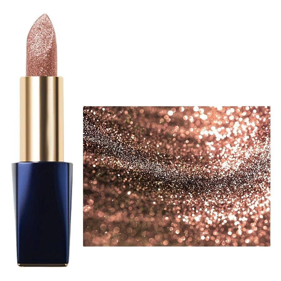 Glitter Matte Temperature Change Lipstick cDiamonds Lipsticks Non Stick Red Pink Lip Tint Makeup Cosmetic