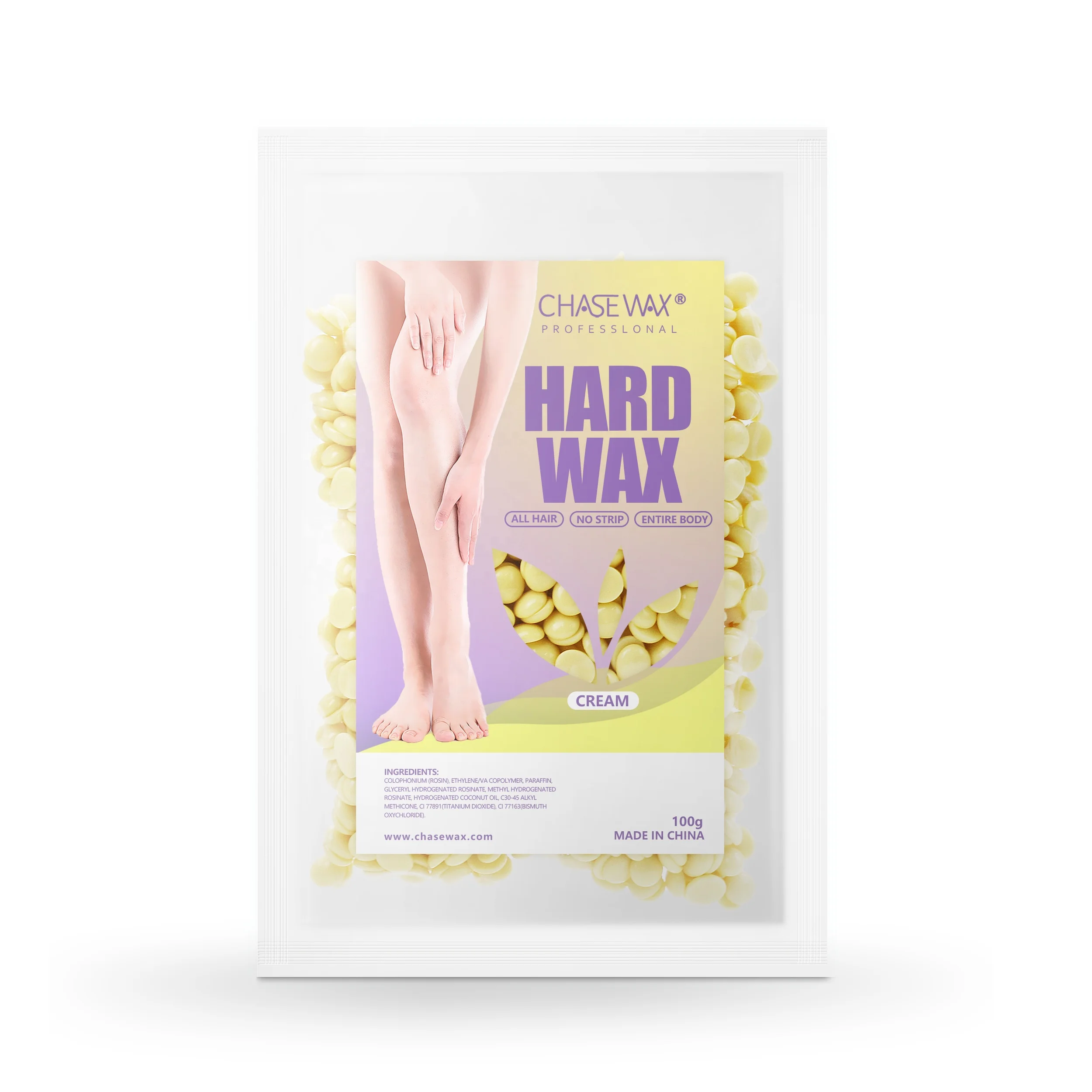 Effective 100g Creamy Hair Removal Hard Wax Brazilian Wax Beans For Bikini Waxing