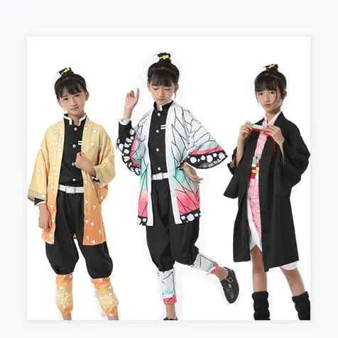Demon Slayer Costumes Tanjirou Kamado kids Kimono kimetsu no yayiba cosplay costume