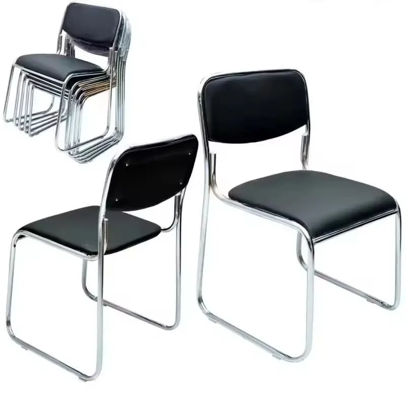 Wholesale black leather parts training commercial cheap computer without wheels chairs office chairs for sale