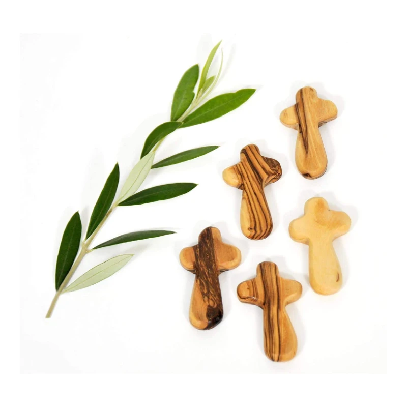Крест из оливкового дерева, удобный Крест из дерева
