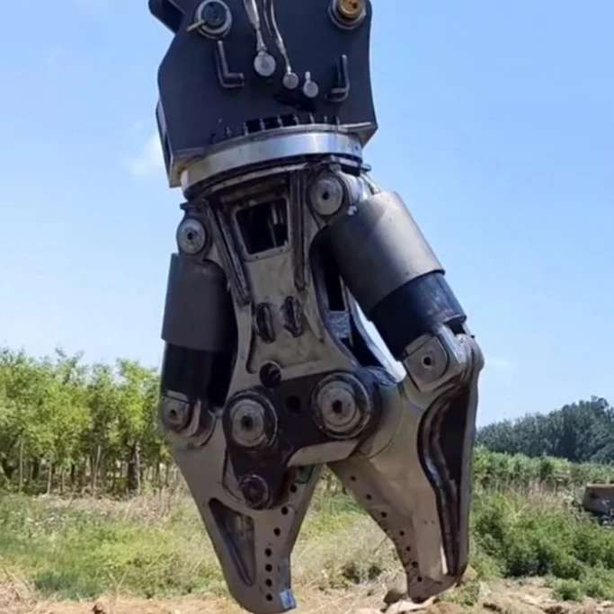 Beam breaking bite pliers excavator double cylinder hydraulic crushing shears multi-purpose demolition of buildings