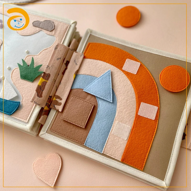 New Arrival Wholesale My Preschool Montessori Sensory Educational Toys Kid Learning Activity DIY Business Felt Busy Quiet Books