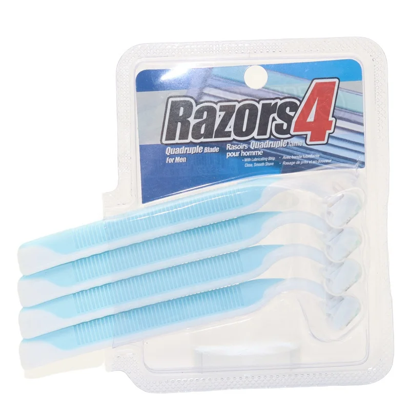 4pcs/set  disposable lady safety eyebrow razor High Quality ldouble edge razor blade for Body Beauty shaver for women