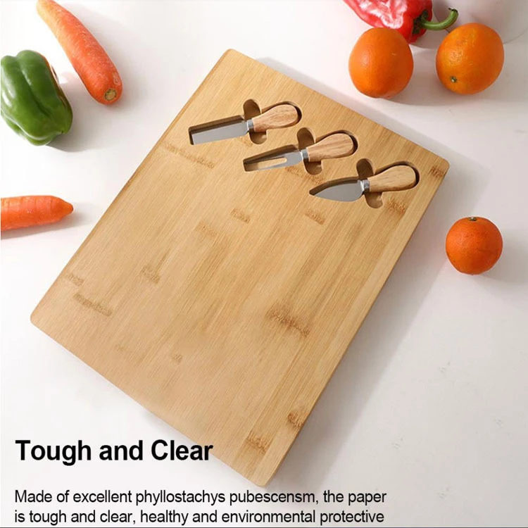 
Bamboo Cutting Board Durable Tough Healthy Cheese Boards Breakfast Gourmet Fruit Plate 