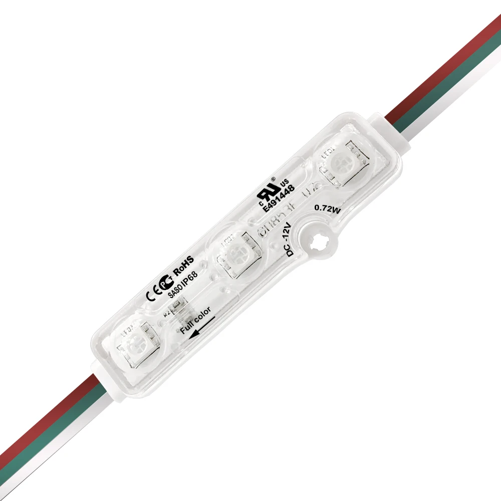 RGB ic модуль 0 72 Вт 12 В Энергосберегающие светодиоды для инъекций светодиодный темного света 5050 smd круглый с объективом