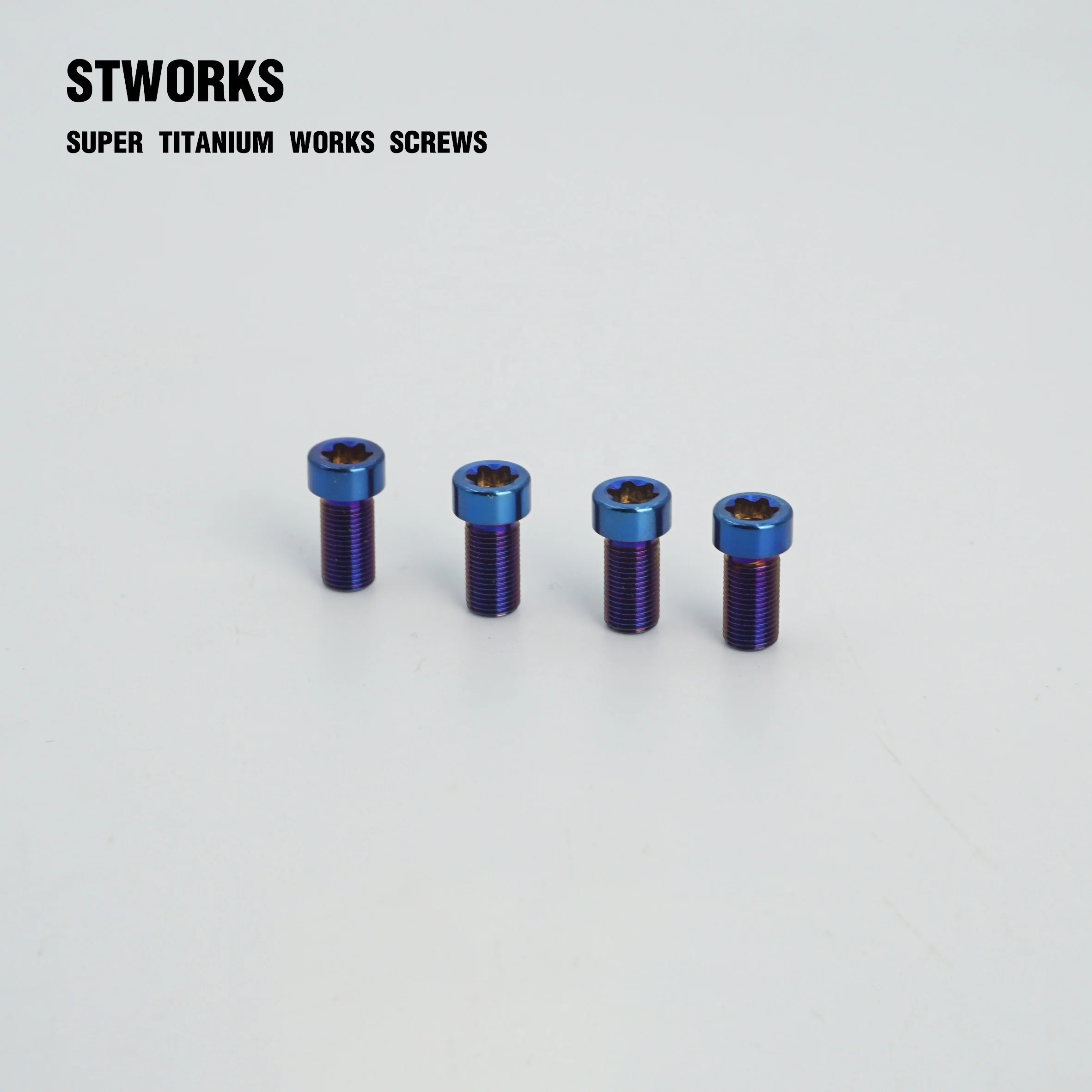 cnc machining bicycle M5x10 Titanium Mountain Bike Disc Screws T25 Brake Disc Screws Colorful