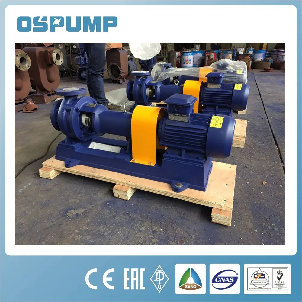 Single-Stage Centrifugal Water Pump High Pressure Ihf Fluoro Resistant Stainless Steel Electric Water Pump