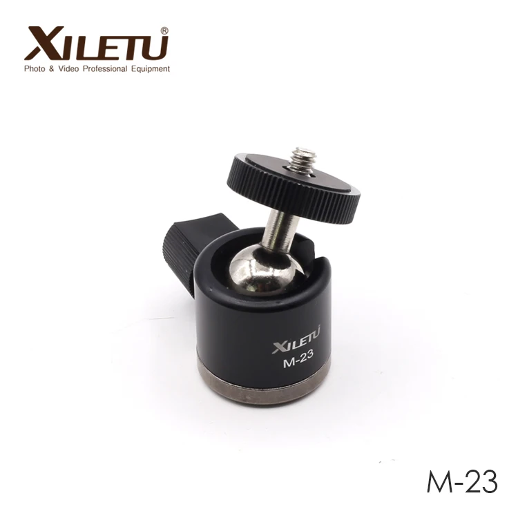 
XILETU M-23 Camera Accessories Mini Ball Head Tripod Head 1/4 in Screw For Canon Nikon DSLR& Mirrorless Camera Smartphone 
