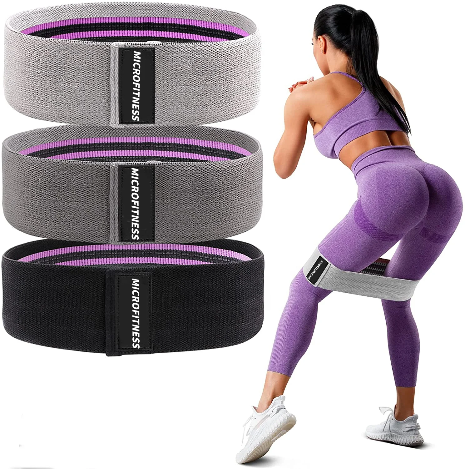Hot Selling Core Sliders Gliding Discs elastic Resistance Band hip Bands