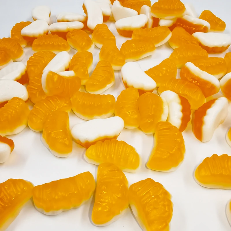 Gummy candy wholesale custom fruit shaped gummy soft candy sweets sour jelly candy