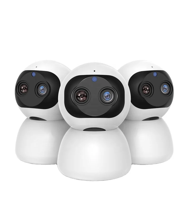 Dual Lens 10x Zoom Night Vision Smart 360 Home Wifi Security Wireless IP Camera 2MP 4MP Video Camera