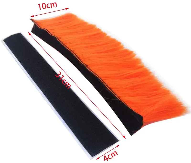 Helmet Mohawk Wigs Skinhead Wig Hair Patches Hairpiece for Bicycle Motorcycle Cycling Scooters Polo Ski (Helmet Not Included)