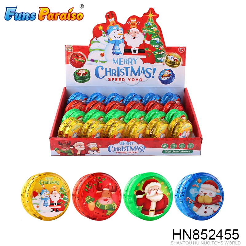 Customize promotional gift Christmas plastic LED yoyo toys