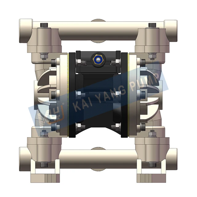 1 Inch Acid And Corrosion Resistance PVDF Pneumatic Diaphragm Pump Compressed Air As The Power Source