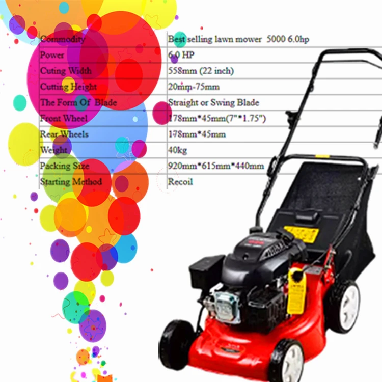 quality garden grass cutter gas lawn movers