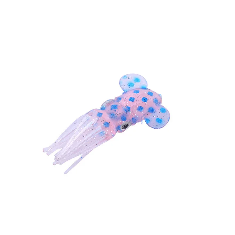Hot sell Soft octopus lure Luminous Soft body Swimbait Rubber Squid Lure Soft Plastic Lure