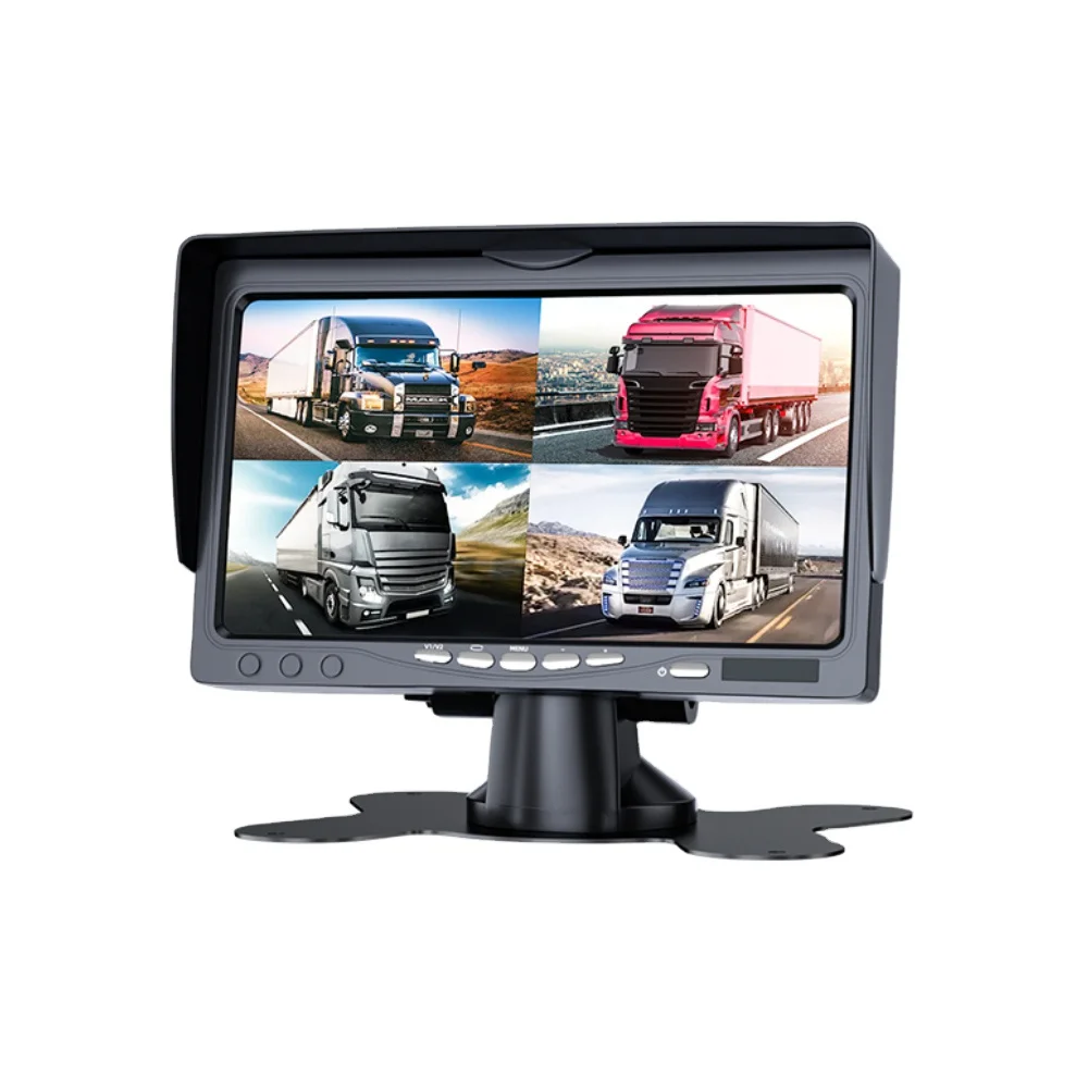 7 Inch LCD AHD 1080P Car Rear Mirror Monitor Split Screen 1CH/2CH/4CH Video Record for Rear View Camera Car Monitor 7 Inch