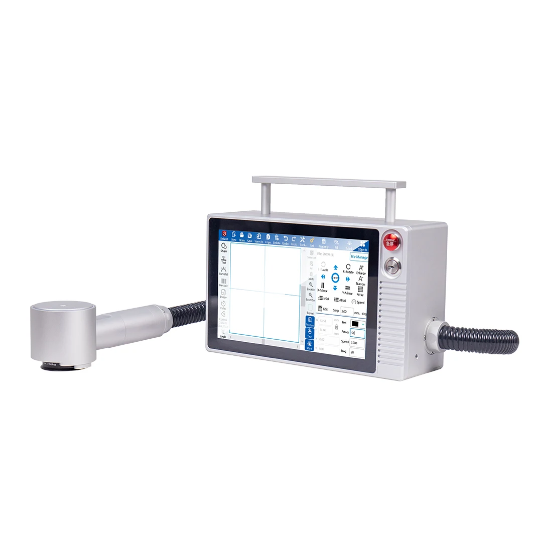 18W Portable Air-cooled Fiber Integrated Laser Engraving Machine DOCOD Laser Marking Equipment for Industrial Applications